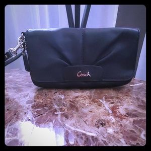 Coach leather clutch